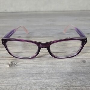 Coach HC‎ 6082 5351 Eyeglasses Frames Womens 53-17-135 Crys Plum Blush Grad